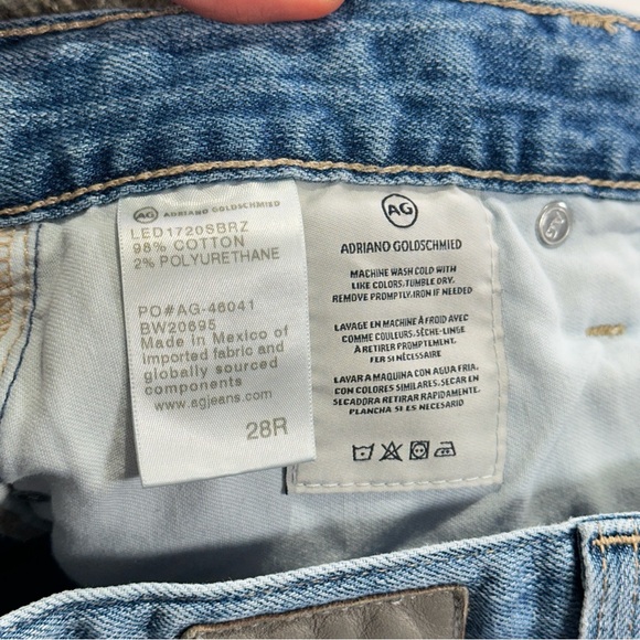 AG Adriano Goldschmied Anthropologie Distressed Jeans Women 28R - Picture 6 of 12